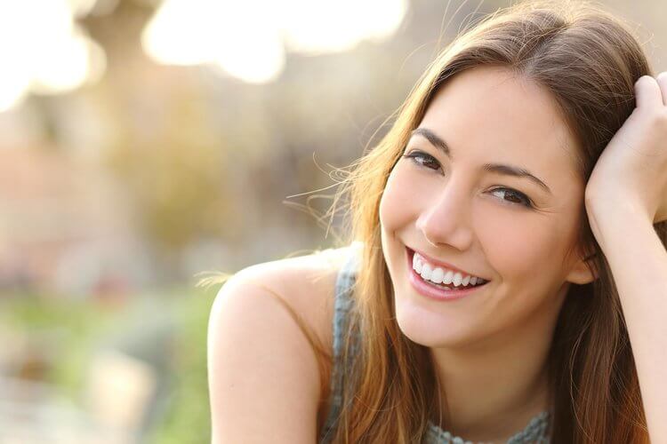 Morgan Street Dental Centre Dental Implants Image - Girl with Perfect Smile and White Teeth