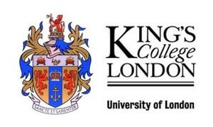 Company Logo of King College London University of London where Dr Chery Cheung and Dr Kenneth Cheung of Morgan Street Dental Centre Dentist are Affiliated