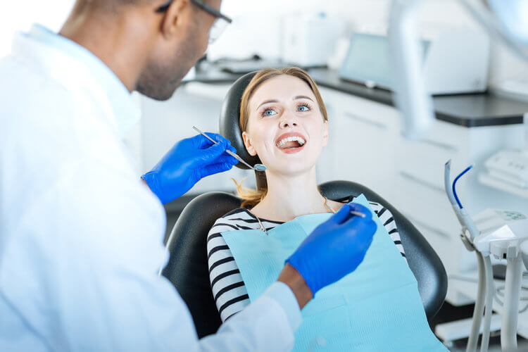 Morgan Street Dental Centre Tooth Coloured Fillings - Woman Having Dental Checkup Great Teeth